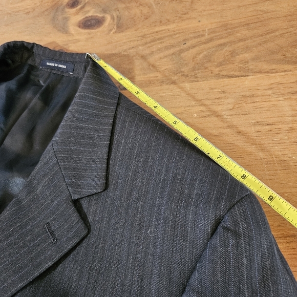 Ralph Lauren Blue Label Men's 100% Wool Blazer Sport Coat Jacket Size 44R  Gray - Picture 8 of 11